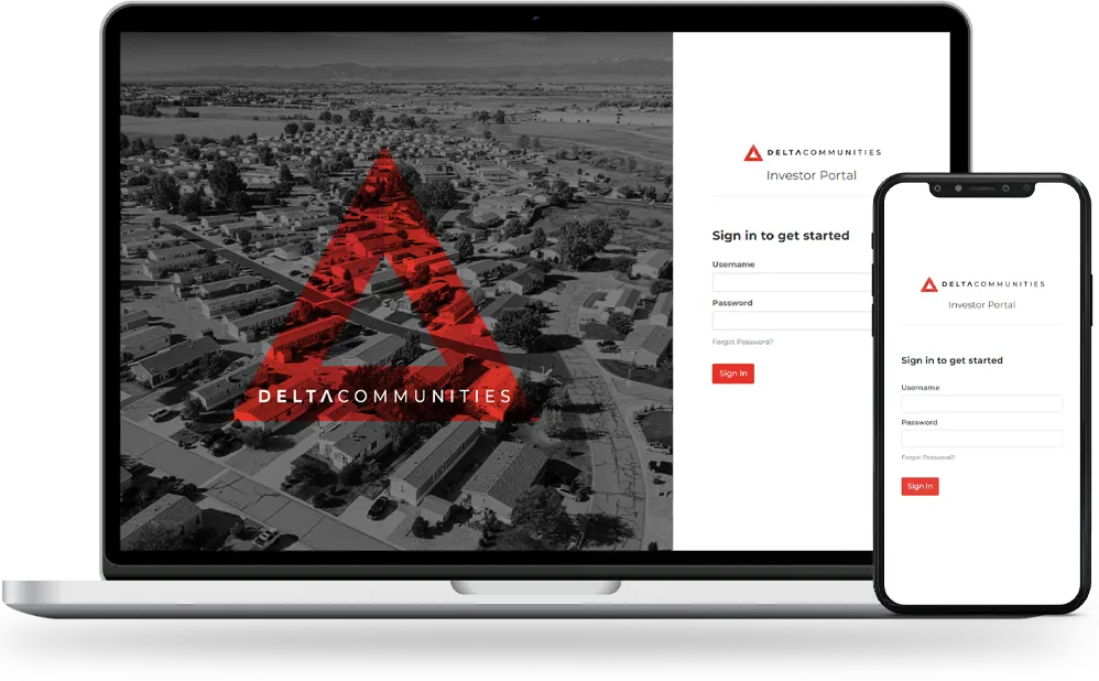 Delta Communities - InvestNext Portal For Mobile Home Community Investors